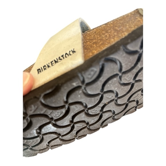 Birkenstock Cream and Brown Adjustable Sandals - Picture 7 of 13